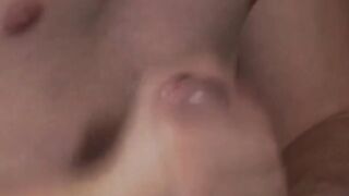 Hand Job Play - Hot Blonde Babe Gives HandJob to Her Older Man in Gloves