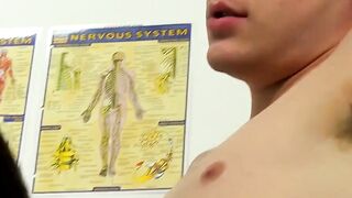 Raw Twinks Bareback Threesome Action" or "Doctor Spanks And Fucks His Patient Hardcore