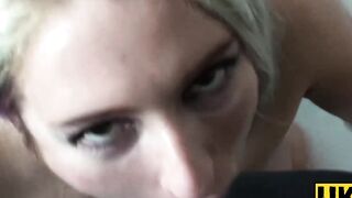 UK Sub Slut Scene 3 - Busty Blonde Riding Hard Dick & Facial