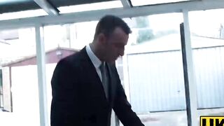 UK Sub Slut Passionate Anal Threesome with Big Dick Pornstar Pascal White
