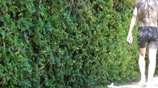 Outdoor Bareback Threesome - Jocks Pounding Raw Action