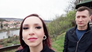 Hot Wife Sharing Hubby With Stranger For A Wild Threesome