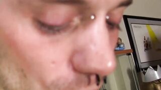 Asian Stud's Deep Throat Blowjob Adventure - Facial Finish