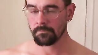 Glasses Geek MasturbaTES And Squirt Load For His Girlfriend