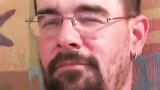 Glasses Geek MasturbaTES And Squirt Load For His Girlfriend