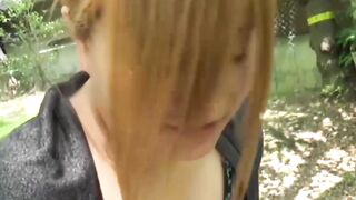 Bold Blondie Faces Peeing Outdoors - A Daring Adventure