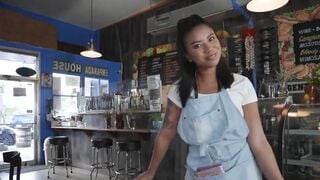 Pov - Ammenea Green's Thick Panties Get Soaked In Her Creampie Filled Pussy