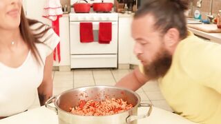 Step-Daughter's Deep Pussy Gets Creampied By Dad - Sophia Sultrey