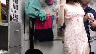 HOT & BUSTY AVA DAVIS GETS PUNISHMENT FOR SHOPLIFTING IN THIS SEXY SCENE