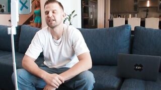 Hot Stud Can't Resist Naughty Haley Davis - Intense Seductive Blowjob & Riding