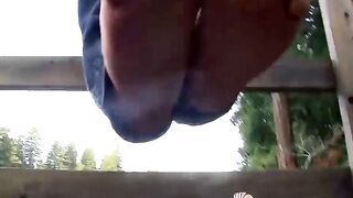 Foot Fetish Goddess Stroking Her Man's Thick Dick - Footjob POV