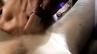 Tatted-Up Hunk Jerking Off With Veins Pumping - Solo Male Masturbation
