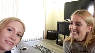 Three's A Charm! Step-Daughter Threesome With Dad And His Hot Friends
