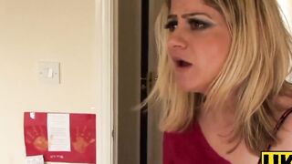 UK Sub Slut Anal Playground: Ass-Fucking Blonde Babe Leah Lexxx With Facial