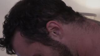 Younger Twink Gets Ass-Fucked By Older Handsome Stud In Public Bathroom