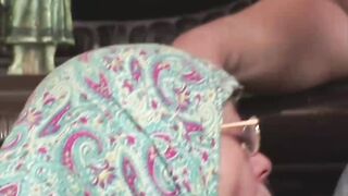 Grandma's Glasses - Mature Milf Facesitting & Facial With barely legal Stud