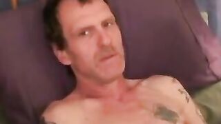 Mustached Hunk Jerks Off Big Dick - Close-Up POV Masturbation Session
