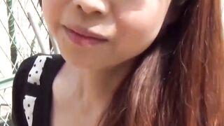 Hairy Honeypot - Park Porn Princess Fingers Her Furry Vagina