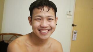 Asian Twinks Bareback Threesome - Raw Anal Action with Daddy's Boy