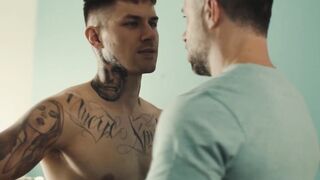Muscle Daddy Tristan J axx Roughly Dominates Hairy Bear Zach Bishops Ass