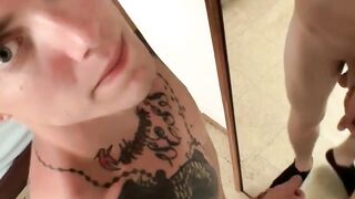 Hairy Bear Jacks Off His Huge Uncut Dick - Solo Masturbation