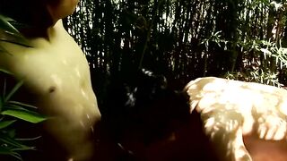 Outdoor Anal Adventure - Twink Duo Fucked Raw by Hunk