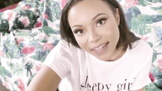 Sister Loves Big Dick! Petite Blonde Teen's First Time With A Huge Black Man