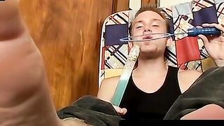 Hunk's Hot Feet Worship - Footjob with Erotic Massage & Facial