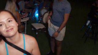 Bold & Beautiful - Public Striptease with Big Boobs Girl Next Door