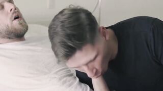 Step-Dad's Hot Creampie Surprise For His Son In Missionary Position