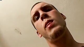 Solo Straight Thug Strokes Huge Dick & Blasts Massive Load