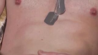 Military Hunk's Hot Shower Jerk-Off Session