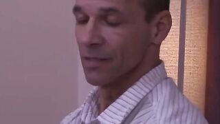Daddies Breed Their Massage Client's Ass - Gay Daddy Fucks Twink
