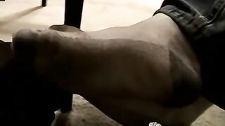 Big-Dick Stud Wanking Off His Long Dick And Shoots A Huge Load