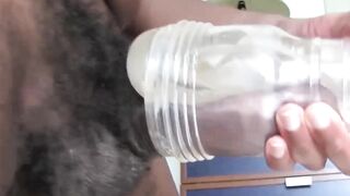 Black Guy's Solo Masturbation Session With Fleshlight - Ebony Hunk Jacking Off