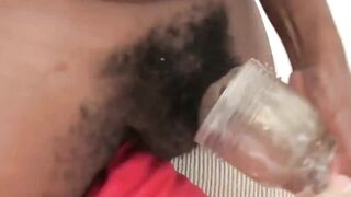 Black Guy's Solo Masturbation Session With Fleshlight - Ebony Hunk Jacking Off