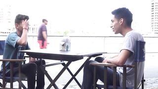 Twink Outdoor Barebacks - Raw Anal Sex in Public Park