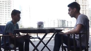 Twink Outdoor Barebacks - Raw Anal Sex in Public Park