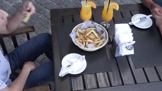Twink Outdoor Barebacks - Raw Anal Sex in Public Park