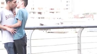 Twink Outdoor Barebacks - Raw Anal Sex in Public Park