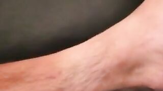 Masturbating Hairy Old Man Shoots Big Load After Job Interview