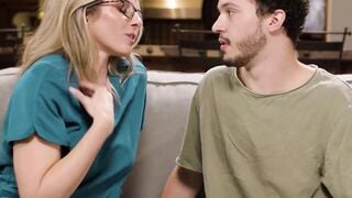 Sloppy Step-Mother's Deepthroat Blowjob & Facial