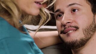Sloppy Step-Mother's Deepthroat Blowjob & Facial