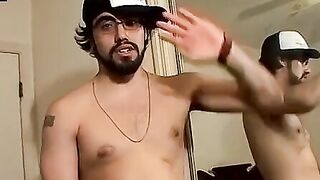 Hairy Bear Strokes Big Dick & Shooting Huge Load