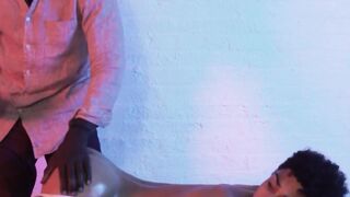 Throat Fuck Fest! Huge Load Dump in Gays Mouth By Black Stud