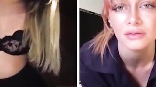 Lesbians Scissoring Passionately in Intense Sexual Exploration" or "Passionate Lesbo Lust with Hot Blonde & Brunettes", both tags should be #girl-on-girl, #lesbian
