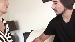Asian Transgender Babe Plays with Her Ass Before Fucked Hard By Hunk