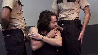 Threesome Fever #3 - Two Police Officers Raw Fuck Thieves In Uniform