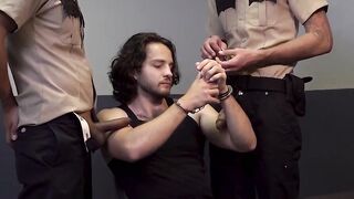 Threesome Fever #3 - Two Police Officers Raw Fuck Thieves In Uniform