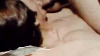 Vintage Threesome - Three Hunks Share A Blowjob And Fucking Action